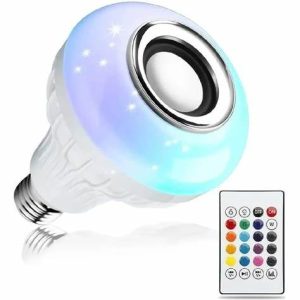 BOMBILLO LED  BLUETOOTH E27  DE 12W RGB CON  PARLANTE
