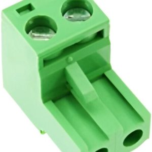 BORNERA VERDE 2PIN EN L, 5.08MM