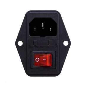 CONECTOR C14 CON FUSIBLE Y SWITCH