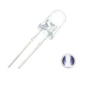 LED 10MM TRANSPARENTE BLANCO