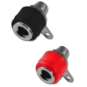 CONECTOR BANANA ROJA Y NEGRA