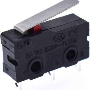 MICROSWITCH PALANCA CORTA 3 PINES 5A
