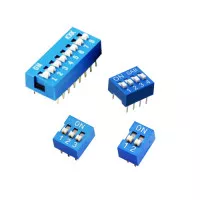 DIP SWITCH 2 PINES AZUL