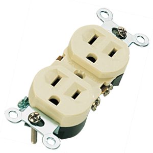 TOMA DOBLE INCRUSTAR TIPO LEVITON  RETIE