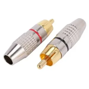 PLUG RCA METALICO LUJO