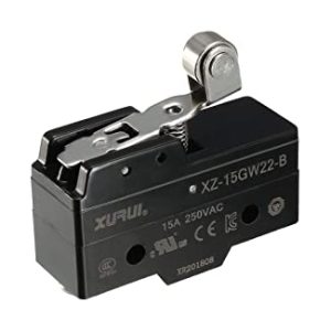 MICROSWITCH INDUSTRIAL DE PALANCA CORTA CON ROLDANA 15A
