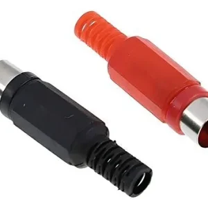 PLUG RCA MACHO ROJO Y NEGRO