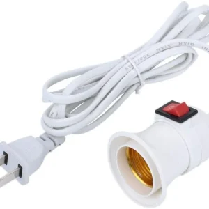 EXTENSION BLANCA CON SOCKET E27 - 15FT RETIE
